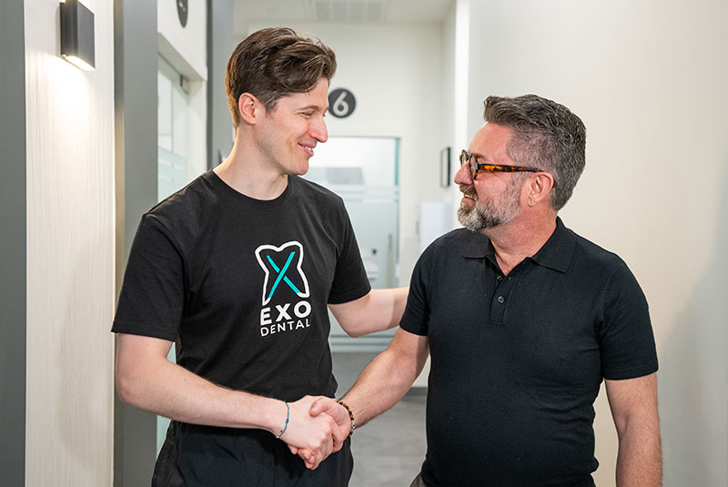 Doctor shaking Paitents hand
