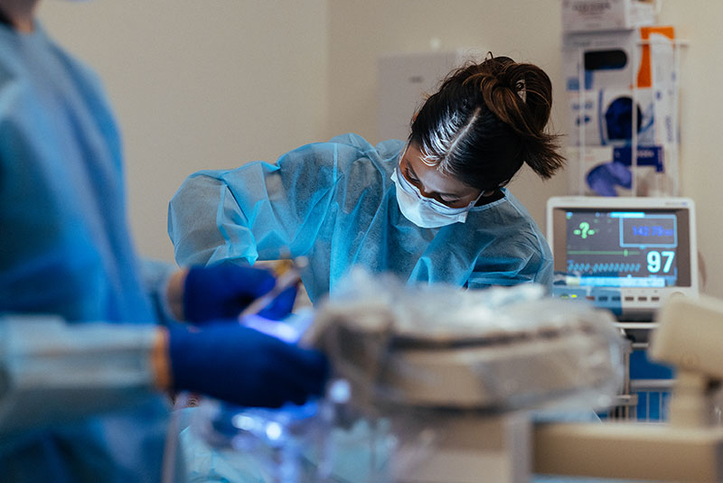 team during surgery